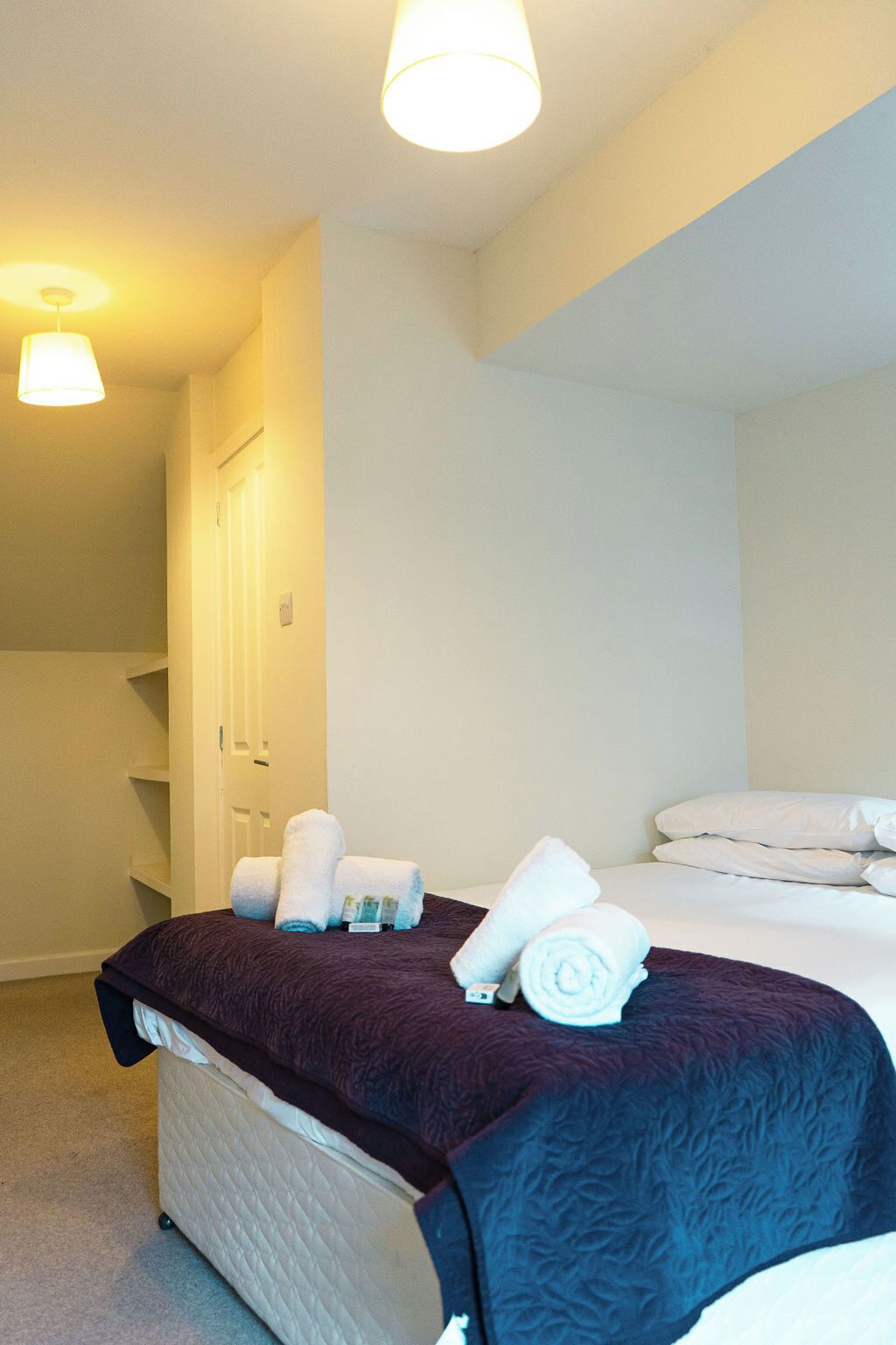 Leilighet, 2 soverom | 2 soverom, skrivebord for bærbar PC og strykejern/-brett