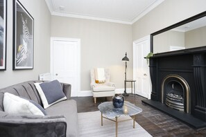 Apartment, 1 Bedroom | Living area | TV - JOIVY Modern 1-Br Apt W/ Communal Terrace In Trendy Stockbridge (Edinburgh)