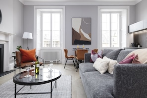 Apartment, 2 Bedrooms | Living area | TV