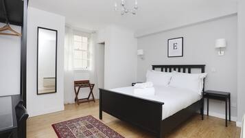 1 bedroom, desk, laptop workspace, iron/ironing board