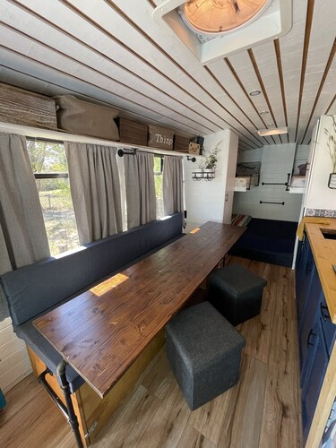 Experience tiny living on a Bus Converssion and relax.