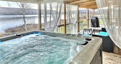 Waterfront Chalet with HotTub