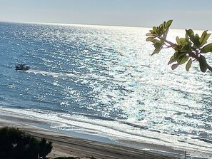 Ubicación a pie de playa, tumbonas y toallas de playa