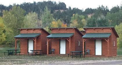 Sturgis SD. Camping Cabin with 2 Full Size Futons in Beautiful Blackhills