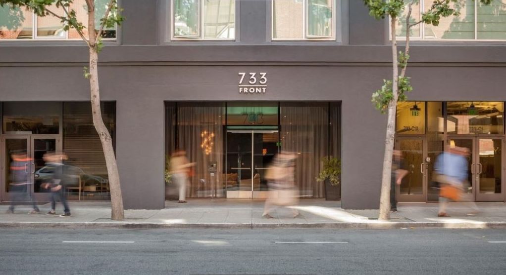 A building with the address 733 FRONT.