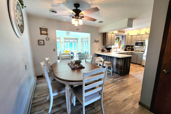 Upstairs Dining and Kitchen Area