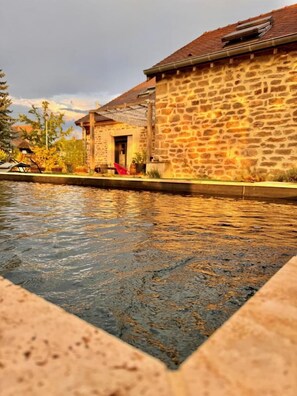 A heated pool