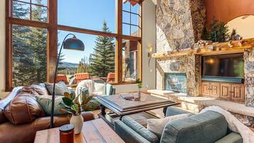 TV, fireplace, stereo