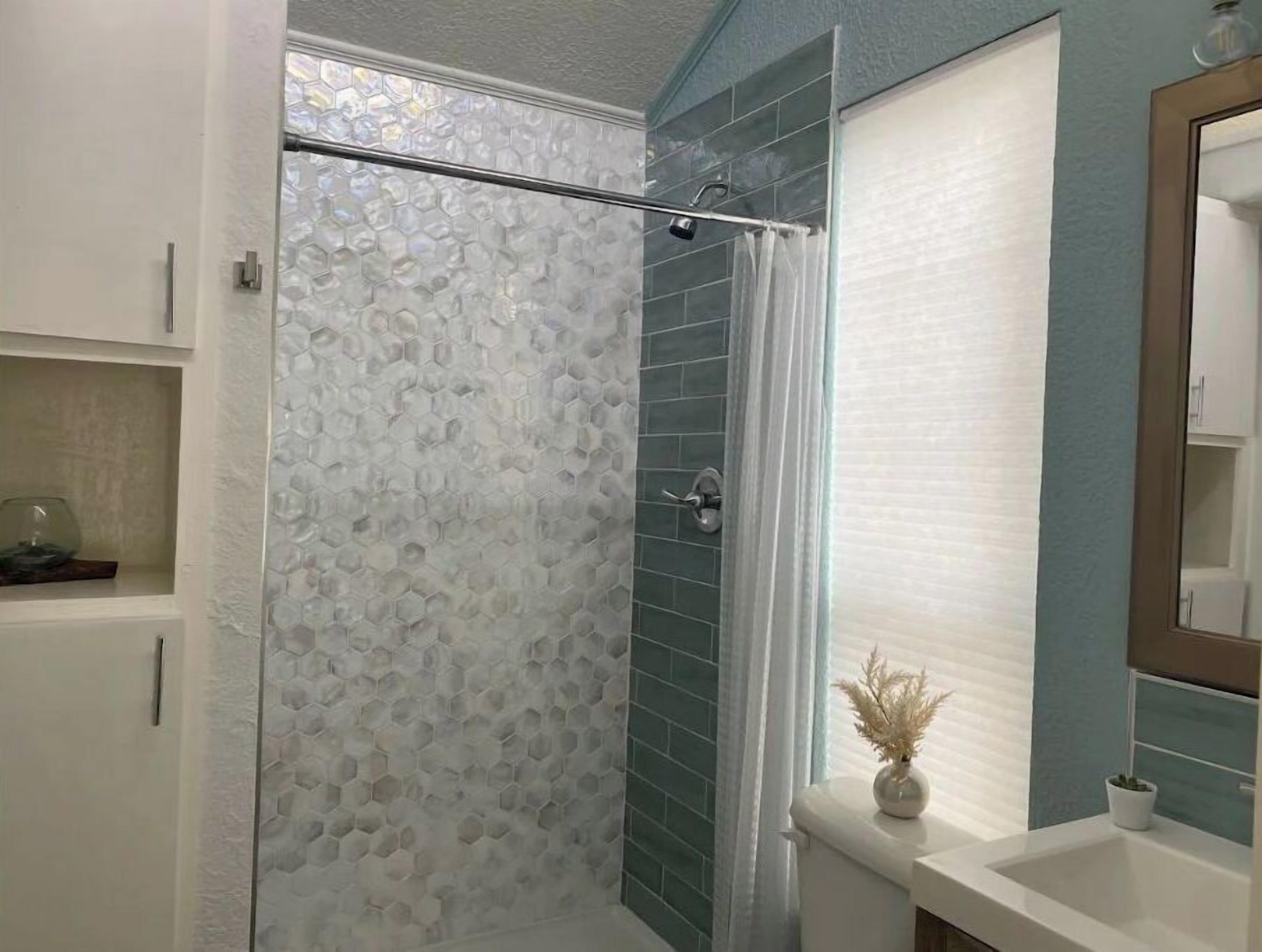 Dusche, Handtücher, Seife