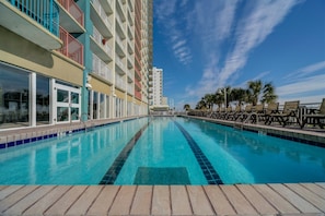 Indoor pool, a heated pool