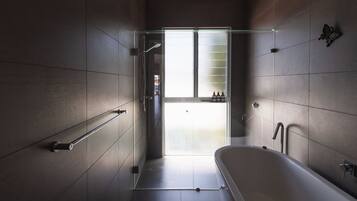 Hair dryer, towels