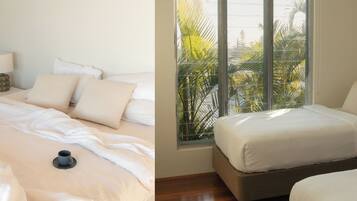 4 bedrooms, bed sheets