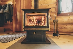 Interior - Off-Grid Escape, Log Cabin, Secluded Deep in the Wild near Rock Lake! (Rock Lake Provincial Park)