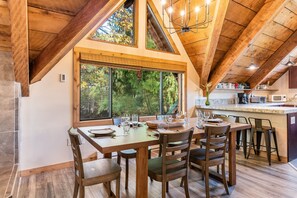 Dining - Cabin on Peaceful creek w/ hot tub, sauna, firepit- minutes from Hurricane Ridge (Port Angeles)