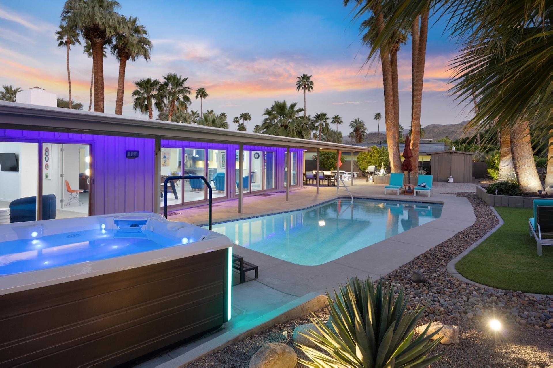 Reduced Rates for Fall! Iconic Mid-Century Modern Home with Private Pool on Golf Course