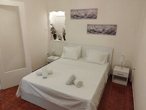 City appartement | 2 slaapkamers, een strijkplank/strijkijzer, reisbedje, gratis wifi
