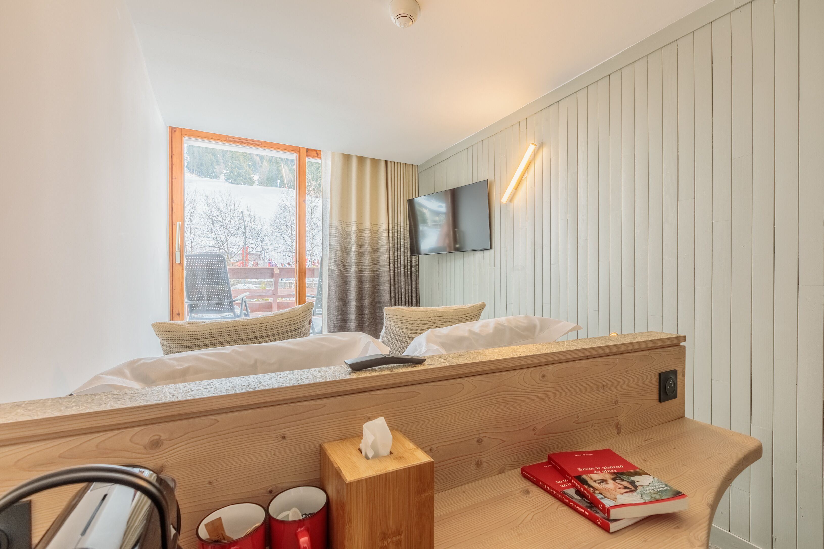 Basic-hytte | Udsigt fra balkon