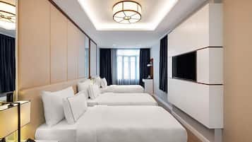 Standard Triple Room | Cadar Frette Itali, peralatan tempat tidur premium, busa memori