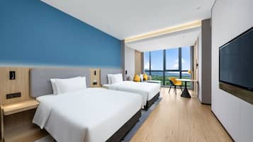 スタンダード ルーム シングルベッド 2 台 (Minibar) | デスク、防音設備、WiFi (無料)、ベッドシーツ