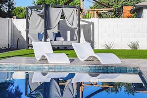 Una piscina riscaldata