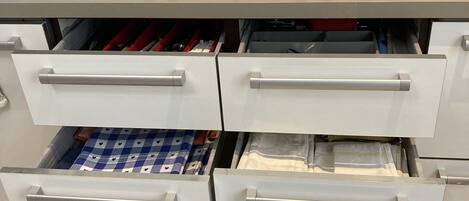 Fridge, oven, stovetop, dishwasher