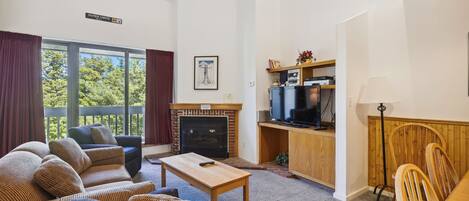 TV, fireplace, DVD player