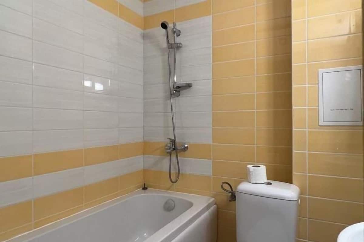 Bathroom | Shower, slippers, towels