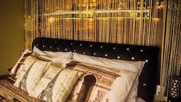 Chalé romântico | 1 quarto, roupas de cama antialérgicas, individualmente decorados