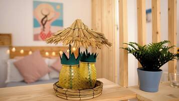 1 Schlafzimmer, BĂŒgeleisen/BĂŒgelbrett, kostenloses WLAN, BettwĂ€sche