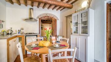 Fridge, oven, stovetop, highchair
