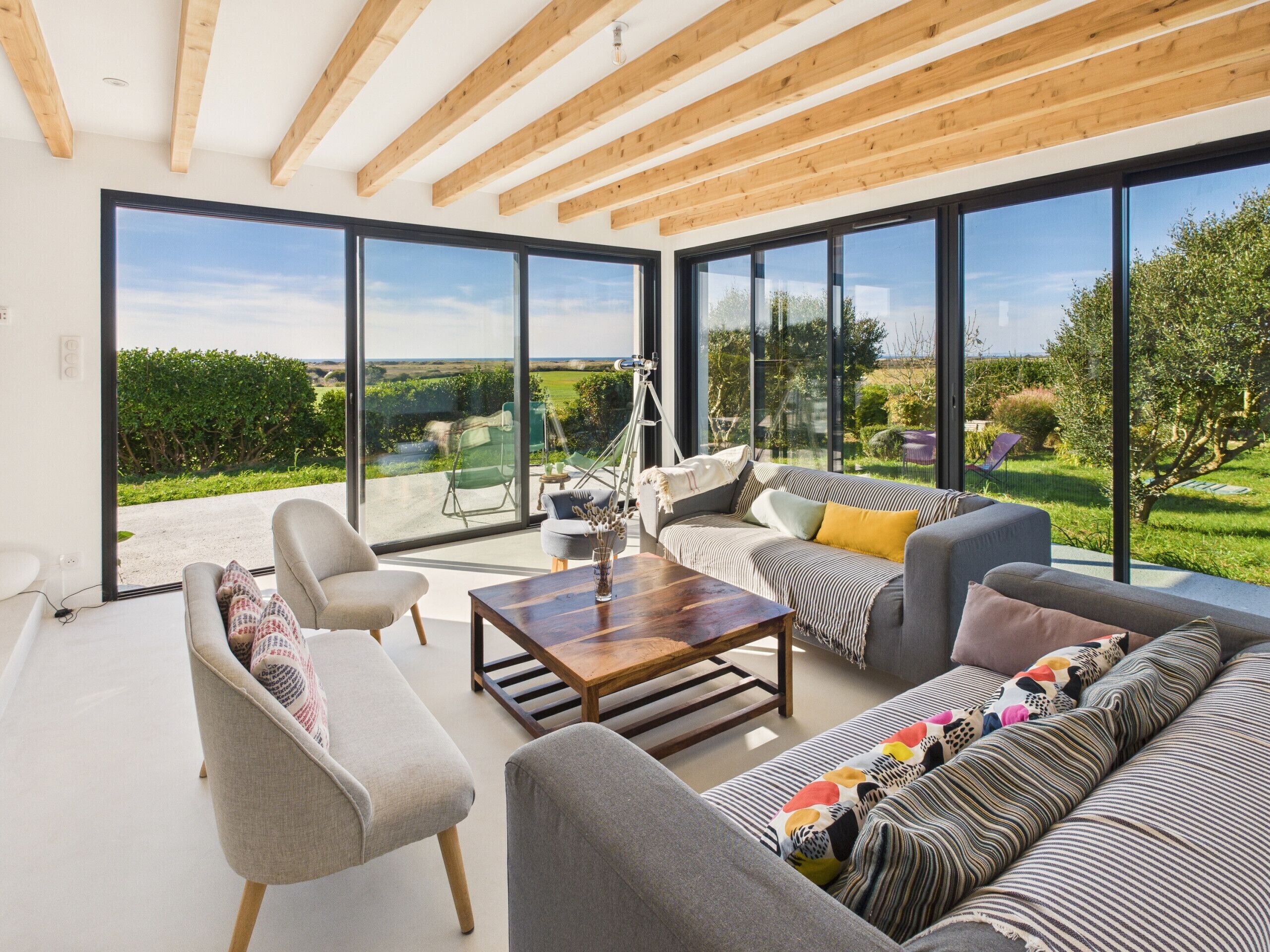 Télévision, cheminée, lecteur de DVD