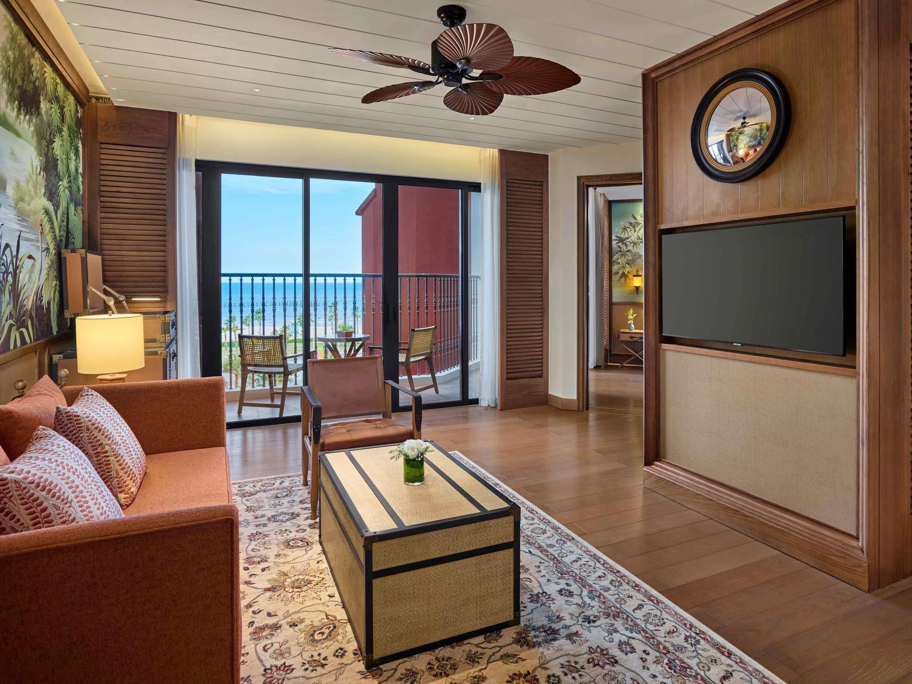Family Suite, Multiple Beds, Sea View | Minibar, in-room safe, soundproofing, iron/ironing board