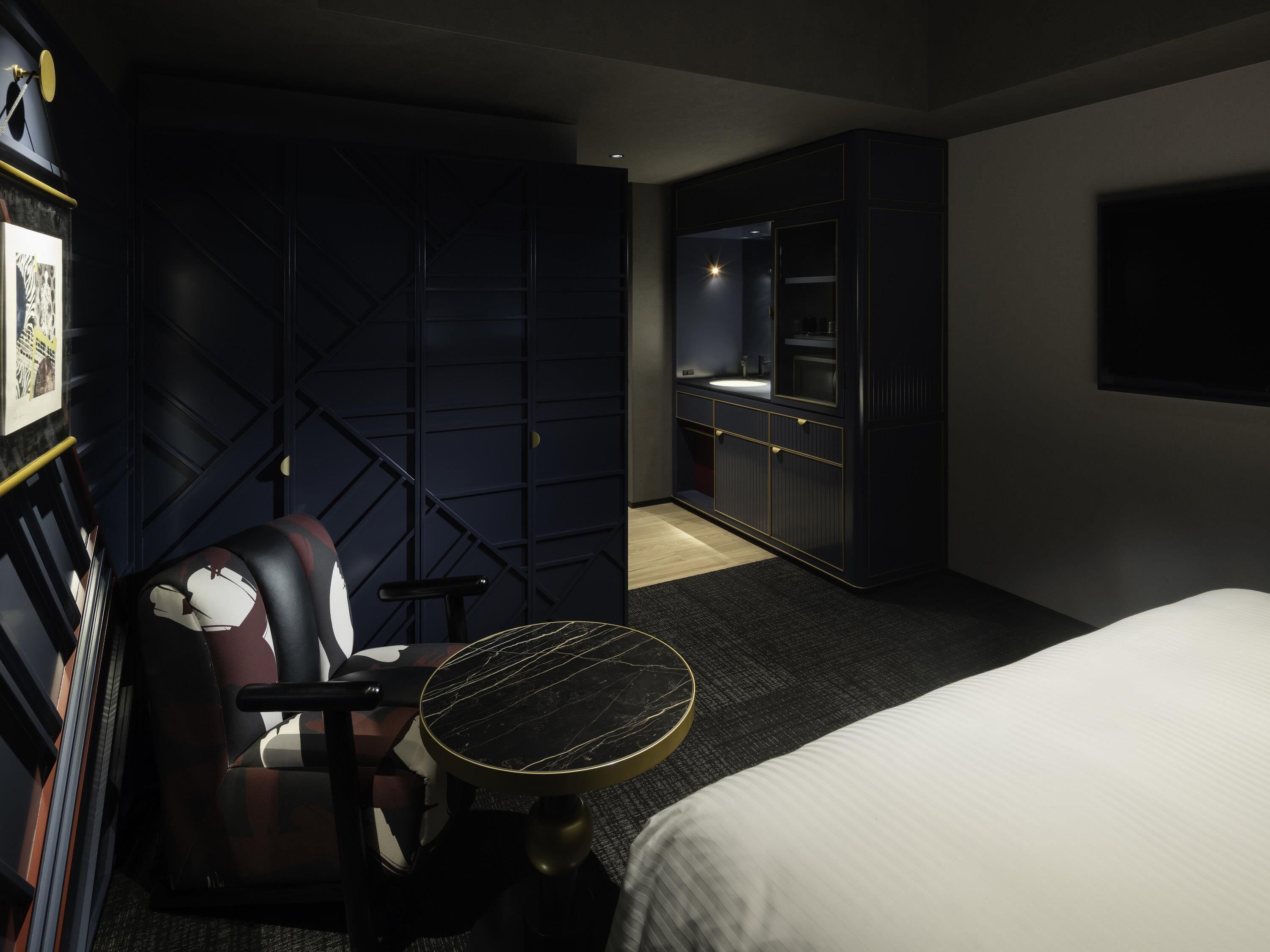 Coffres-forts dans les chambres, bureau, rideaux occultants