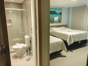 Minibar, bed sheets