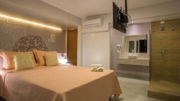 Quarto Duplo Premium com Banheira | Minibar, soundproofing, free WiFi, bed sheets