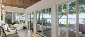 Waterfront Cottage with fireplace located directly on Owasco Lake.