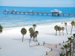 Beach nearby, sun-loungers