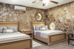 5 bedrooms, in-room safe, iron/ironing board, travel cot