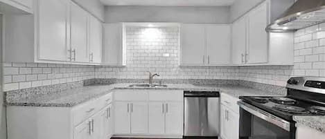 Microwave, oven, stovetop, dishwasher
