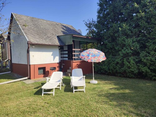 Studio with garden furniture near Lake Balaton