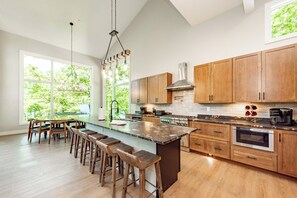 Fridge, stovetop, dishwasher, coffee/tea maker - Modern Pet Friendly Lakefront Retreat w/ Pool (McHenry)
