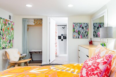 Renovated basement studio in historic Mapleton Hill.