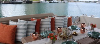 Luxury yacht, a ride on the Caribbean Sea!