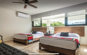 3 bedrooms, in-room safe, desk, iron/ironing board - Luxury Playacar Penthouse with Private Rooftop Plunge Pool - Sleeps 9 (Playa del Carmen)