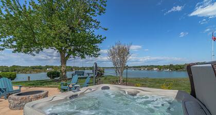 Waterfront retreat with dock, kayaks, and outdoor living. Bring the boat!