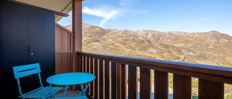 Monolocale, bagno in camera, vista montagna ( -NECOU 306) | Balcone