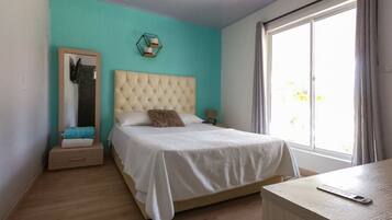 Individually decorated, individually furnished, iron/ironing board