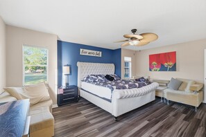 1 bedroom, desk, iron/ironing board, travel crib - The Lake Home - PET FRIENDLY!  A Beautiful Oasis In The Heart Of Florida! by RedAwning (Haines City)