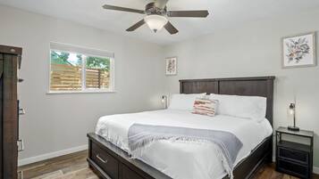 1 bedroom, iron/ironing board, travel crib, free WiFi