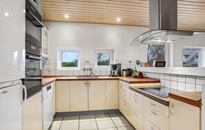 Fridge, microwave, dishwasher, coffee/tea maker